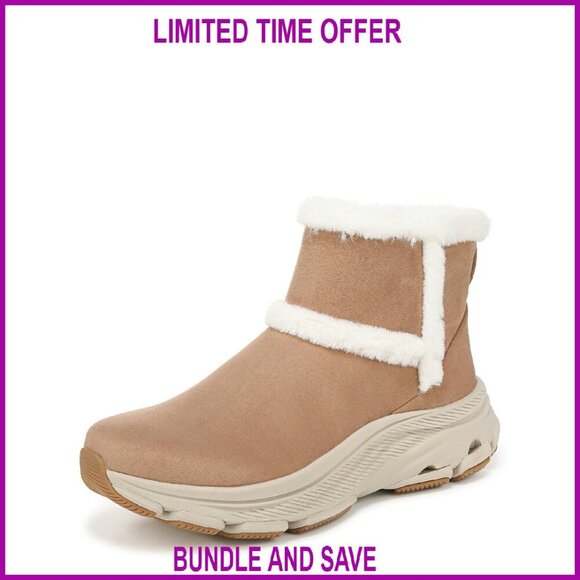 Shoes - Women's Winter Boots Water-Repellent Faux Fur Lined Side Zipper 4.5" Height